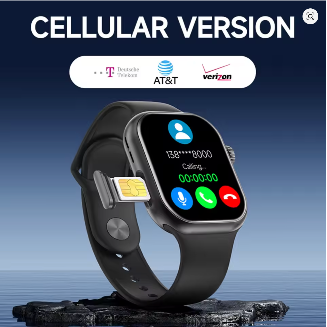 ساعة مزودة بكاميرا خفية وشاشة AMOLED تدعم تقنية الجيل الرابع