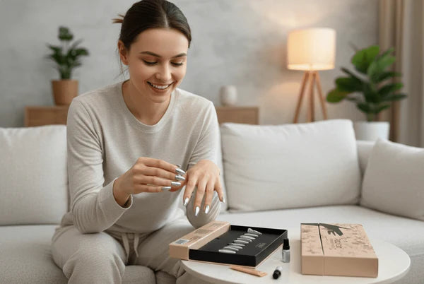 فيبل - أظافر كروم فضية ليلية (أصلية)